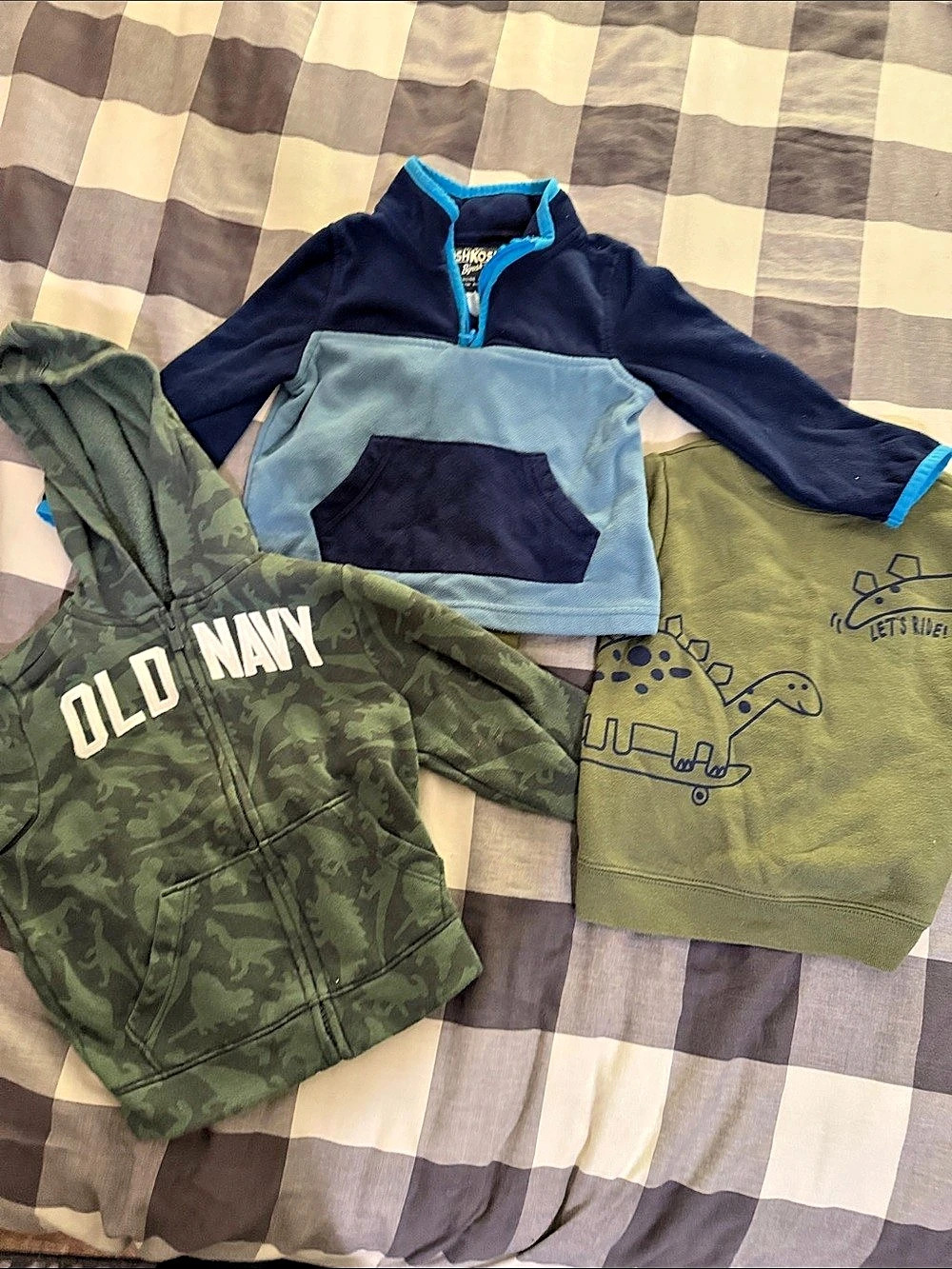 Kids Sweatshirt Bundle Green & Blue Size 2T/24M
